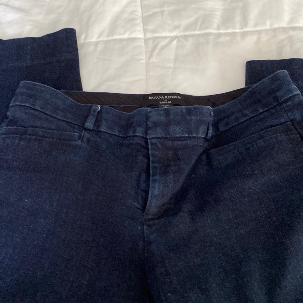 Banana Republic Dark blue denim Sloan fit